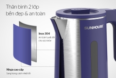 Bình đun siêu tốc 2 lớp Sunhouse SHD1355 1.8 lít
