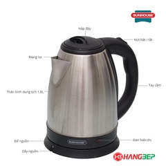 Bình đun siêu tốc Sunhouse 1.8 lít SHD1182