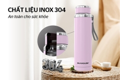 Bình giữ nhiệt inox 304 Sunhouse 720ml KS-TU720FP (màu hồng)