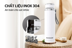 Bình giữ nhiệt inox 304 Sunhouse 720ml KS-TU720FW (màu trắng)