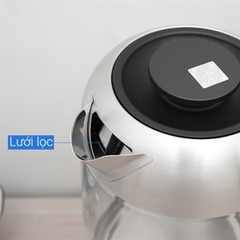 Bình đun siêu tốc thủy tinh Philips 1.7 lít HD9339/80