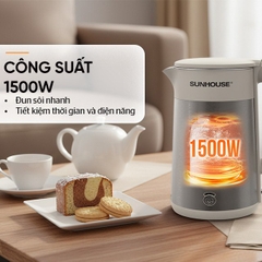 Bình siêu tốc inox 3 lớp Sunhouse 1.8 lít SHD1376