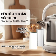 Bình đun siêu tốc inox giữ nhiệt Sunhouse 2.5 lít SHD1392