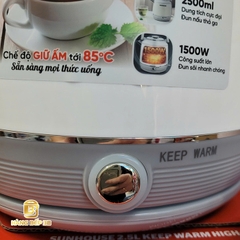 Bình đun siêu tốc inox giữ nhiệt Sunhouse 2.5 lít SHD1392
