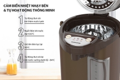 Bình thủy điện Sunhouse 3.5 lít SHD1535C - Màu cafe