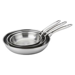 Bộ 3 chảo inox 304 5 đáy Kaff KF-FR202428304