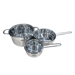 Bộ nồi chảo inox 304 5 đáy Kaff KF-ST05304