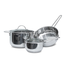 Bộ nồi chảo inox 304 5 đáy Kaff KF-ST05304