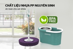 Bộ lau nhà xoay 360 độ Sunhouse KS-CL300IB