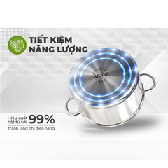 Bộ nồi inox đa lớp sử dụng bếp từ Sunhouse SHG701