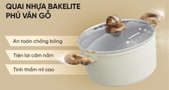 Bộ nồi nhôm chống dính SHG7979MA sử dụng bếp từ