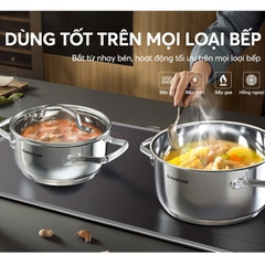 Bộ nồi inox 304 Sunhouse Healthy SHG605
