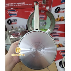 Bộ nồi chảo inox 304 Sunhouse SHG608