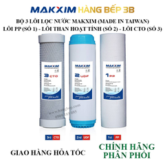 Bộ 3 lõi lọc thô 1 2 3 Makxim