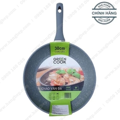 Chảo sâu lòng vân đá Green Cook 30cm GCP02-30IH