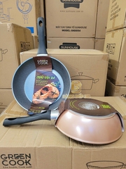 Chảo sâu lòng vân đá Green Cook 30cm GCP221-30IH