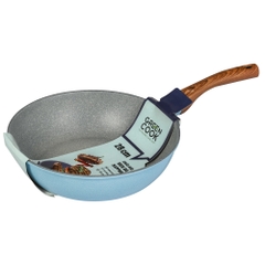 Chảo đúc men đá xanh Sapphire Green Cook 28cm GCP09-28IH