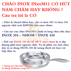 Chảo inox sâu lòng Sunhouse Healthy 20cm IN20M11