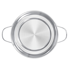 Chảo xào inox 2 quai Sunhouse Healthy 24cm IN24M12