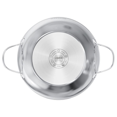 Chảo xào inox 2 quai Sunhouse Healthy 24cm IN24M12