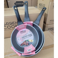 Chảo sâu lòng đúc vân đá Green Cook 26cm GCP05-26IH