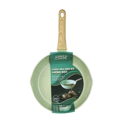 Chảo sâu lòng men đá Green Cook 26cm GCP231-26IH có miệng rót