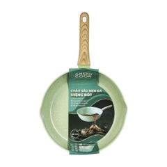 Chảo sâu lòng men đá Green Cook 28cm GCP231-28IH có miệng rót