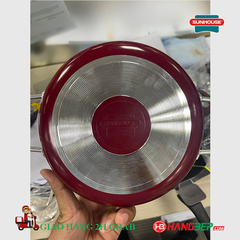 Chảo chiên chống dính 2 quai Sunhouse CT26R2 - Không sử dụng bếp từ
