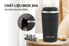 Cốc giữ nhiệt inox 304 Sunhouse 500ml KS-TU500SB (màu đen)