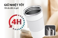 Cốc giữ nhiệt inox 304 Sunhouse 500ml KS-TU500SW (màu trắng)