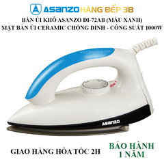 Bàn ủi khô Asanzo DI-72AB màu xanh