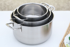 Bộ 3 nồi inox 3 đáy Fivestar 16-20-24 cm FS06CG