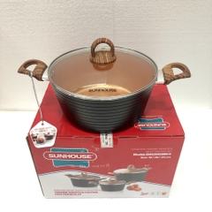 Bộ nồi chống dính ceramic đáy từ Sunhouse SHG2003MCA