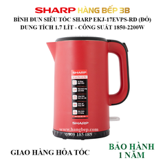 Bình đun siêu tốc Sharp EKJ-17EVPS-RD