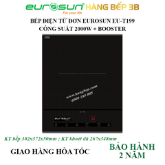 Bếp điện từ đơn Eurosun EU-T199 có thể lắp âm