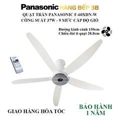 Quạt trần 5 cánh Panasonic F-60XDN (remote)