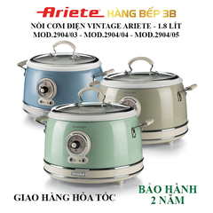 Nồi cơm điện Ariete 1.8 lít MOD.2904 - 3 màu