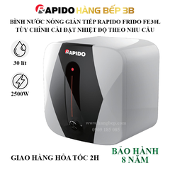 Máy nước nóng gián tiếp 30 lít Rapido Frido FE30L