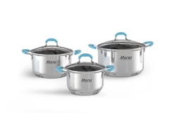 Bộ 3 nồi inox 304 5 đáy Sunhouse MAMA SHG504