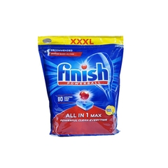 Viên rửa chén Finish all in 1 max 80 viên - Hương chanh