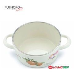 Nồi tráng men hoa văn trái cây Fujihoro 20cm FRV-20W - Sử dụng bếp từ