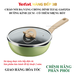 Chảo nồi đa năng Tefal 22cm G1652524 (màu xanh bơ)