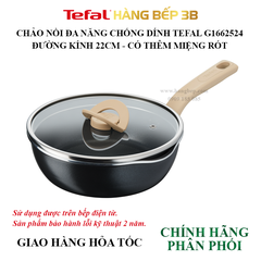 Chảo nồi đa năng Tefal 22cm G1662524 (màu đen)