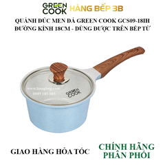 Quánh đúc men đá xanh Sapphire Green Cook 18cm GCS09-18IH