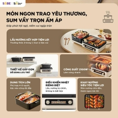 Nồi lẩu nướng đa năng Bear GR-5H22R83