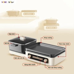 Nồi lẩu nướng đa năng Bear GR-5H22R83