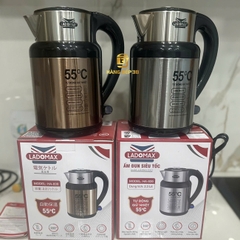 Bình đun siêu tốc inox giữ nhiệt Ladomax 2.3 lít HA-839 (vàng đồng)