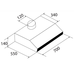 Máy hút mùi Kaff KF-703B
