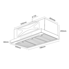 Máy hút mùi Turbo Smart 3D Kocher X3D-350N