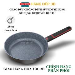 Chảo vân đá Full Induction Infinity Sunhouse 28cm IF28M